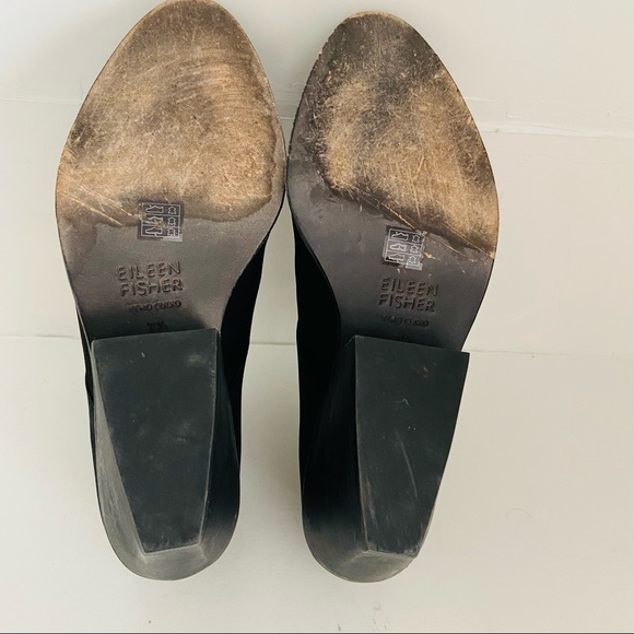 Eileen Fisher Women Black Ankle Boots US 7.5 - Picture 8 of 10